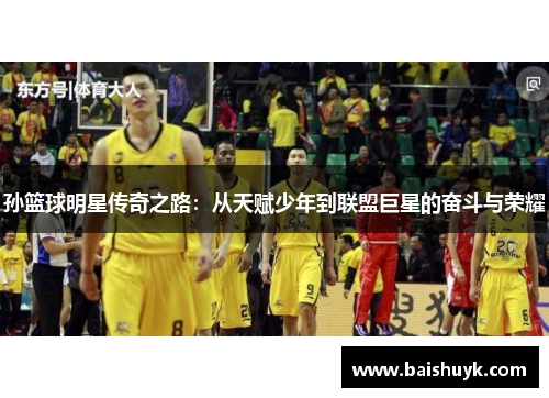 孙篮球明星传奇之路：从天赋少年到联盟巨星的奋斗与荣耀